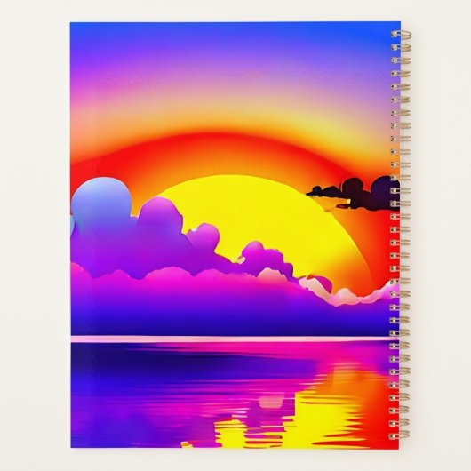 Sunset Over Water プランナー手帳 (裏面)