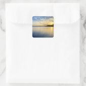 Sunset Over Wildcat Lake スクエアシール (バッグ)