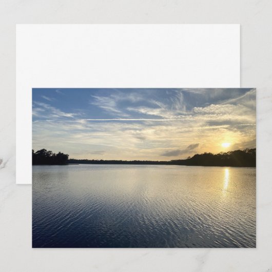 Sunset Over Wildcat Lake ノートカード (正面/裏面)