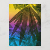 Sunset Palm leaves ポストカード (正面)