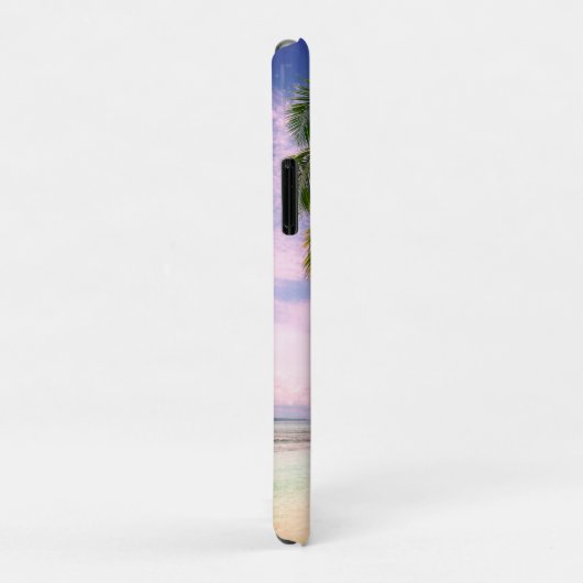 Sunset Palm Trees、写真、名前Blue Script iP Case-Mate iPhoneケース (裏面/右)