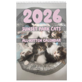 Sunset Park Cats | 2026 Calendar | Kittens カレンダー