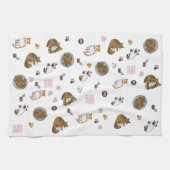 Sunset Park Cats | Kitchen Towel | Tea Towel  キッチンタオル (横)