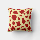 Sunset Pastels Cow Print Decorative Pillow クッション (裏面)