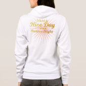 Sunset Peace Wear: Better Night Gold Script Achemp パーカ (裏面)