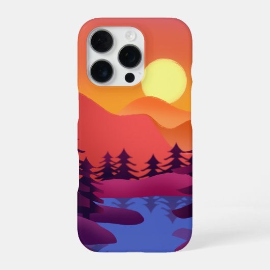 Sunset Peaks – iPhone 16 Pro カバー (裏面)