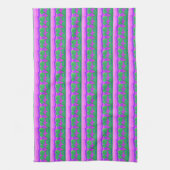 Sunset Pink Green Purple Kitchen Towel キッチンタオル (縦)