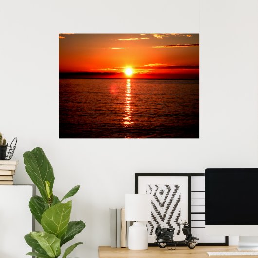 Sunset poster ポスター (ホームオフィス)