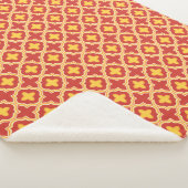 Sunset Quatrefoil - Moroccan Lattice Tile Pattern シェルパブランケット (3/4)