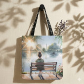 Sunset Reflections Lake Scene トートバッグ