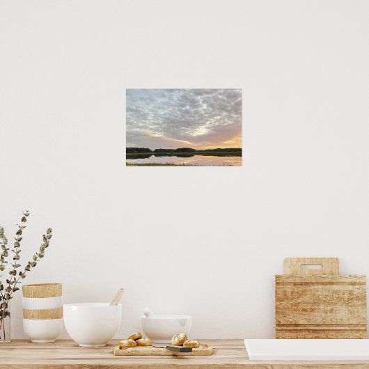 Sunset Reflections Waterscape Poster ポスター (キッチン)