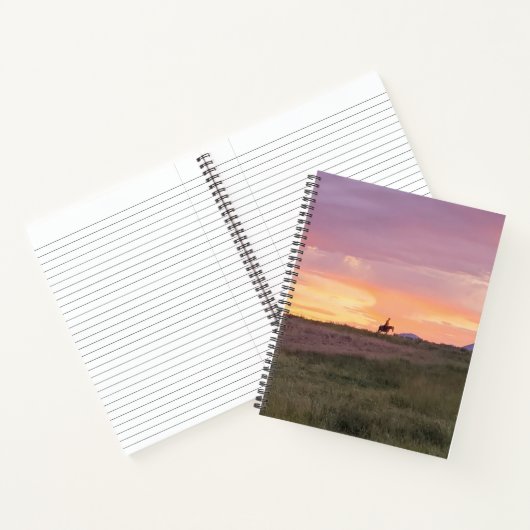 Sunset Ride Spiral Notebook ノートブック (内部)