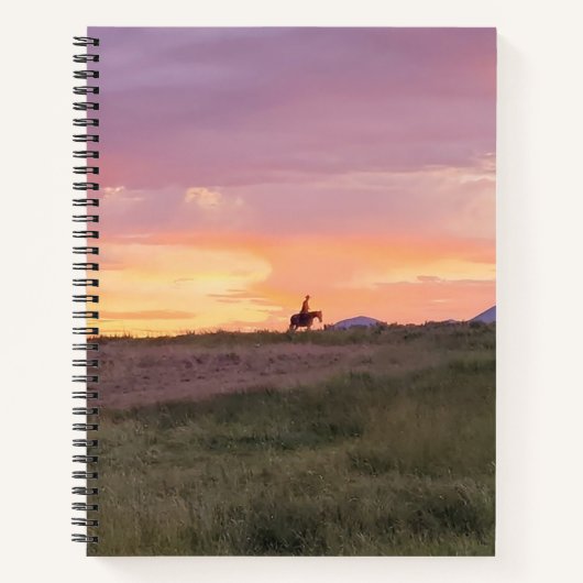 Sunset Ride Spiral Notebook ノートブック (正面)