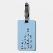 Sunset Rocks at Joshua Tree ラゲッジタグ (裏面縦)