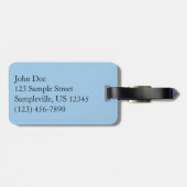 Sunset Rocks at Joshua Tree ラゲッジタグ (裏面横)