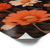 Sunset Romance Painting - Floral Couple Wall Art ポスター (コーナー)