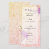 Sunset Rose blush sheer bow Bouquet (正面/裏面)