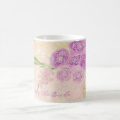 Sunset Rose Mother of the Bride-bow Bouquet コーヒーマグカップ (中央)