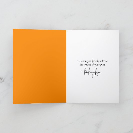 Sunset Sailing Thinking of You カード (内部)