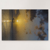 Sunset,Sea,Boat ジグソーパズル (横)