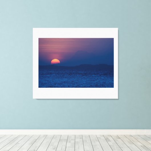 Sunset seen  キャンバスプリント (インサイチュ (ウッドフロア))