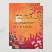 Sunset Serenade Wedding 招待状 (正面/裏面)