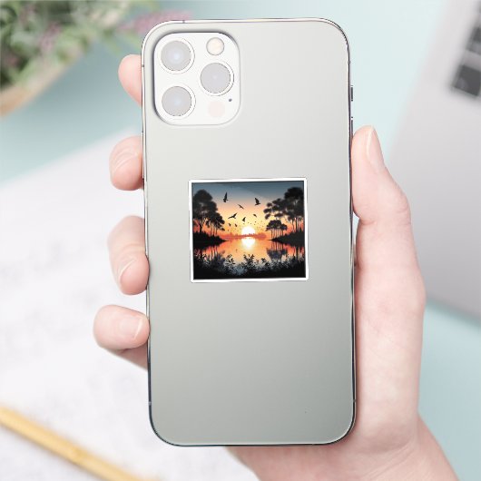 Sunset Serenity シール (スマートフォン)