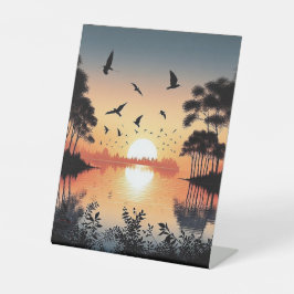 Sunset Serenity 台座サイン