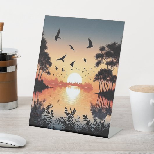 Sunset Serenity 台座サイン (インサイチュ)