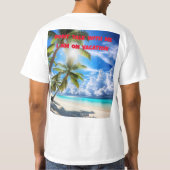 Sunset Serenity Beach Tee Tシャツ (裏面)