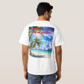 Sunset Serenity Beach Tee Tシャツ (裏面フル)
