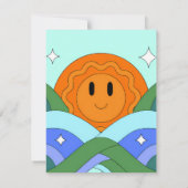 Sunset Serenity Canvas - Stunning Art Print ノートカード (裏面)