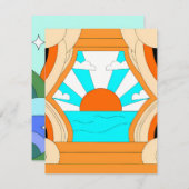 Sunset Serenity Canvas - Stunning Art Print ノートカード (正面/裏面)