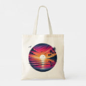 Sunset Serenity – Coastal Dreamscape Tote トートバッグ (裏面)