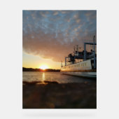 Sunset Ship Water アクリルサイン (正面)