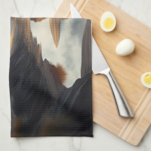 Sunset Shore キッチンタオル (四つ折り)