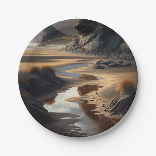 Sunset Shore ペーパープレート (正面)