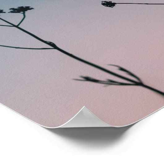 sunset silhouette ポスター (角)