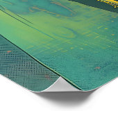 Sunset Silhouette Art Print Retro Femininity ポスター (角)