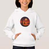 Sunset Silhouette Swing Art Kids’ Hoodie (正面)