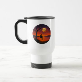 Sunset Silhouette Swing Art Travel Mug トラベルマグ