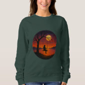 Sunset Silhouette Swing Art Women’s Sweatshirt スウェットシャツ (正面)