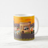Sunset Sips Café – Urban Chill Mug コーヒーマグカップ (正面右)