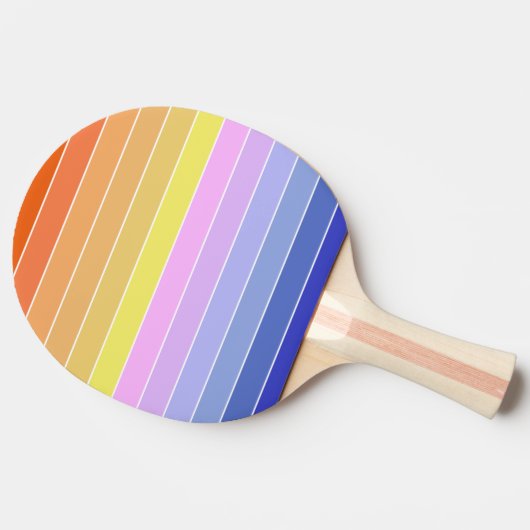 Sunset Sky Colorful Horizontal Stripes 卓球ラケット (横)