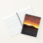 Sunset Snow Spiral Notebook ノートブック (内部)