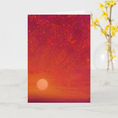 Sunset Soul Greeting Card カード (黄色い花)