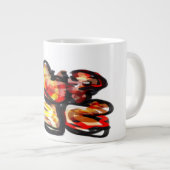 Sunset squirrel Autumn joy ジャンボコーヒーマグカップ (正面右)