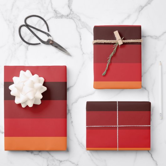 Sunset Stripes ラッピングペーパーシート (正面)