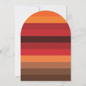 Sunset Stripes Summer Wedding 招待状 (裏面)