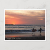 Sunset Surf Beach Bali Indonesia Postcard シーズンポストカード (正面)